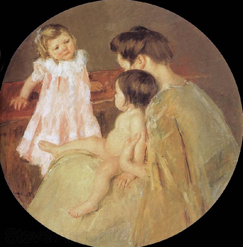 Mary Cassatt Mother and children Norge oil painting art